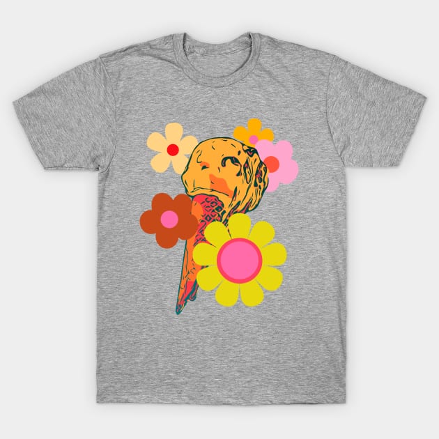 POP CONE SUMMER. POP CONE SUMMER. RETRO POP ART FLOWERS Groovy Melty Summer Fun T-Shirt by SwagOMart